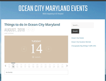 Tablet Screenshot of oceancitymdtoday.com